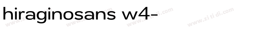 hiraginosans w4字体转换